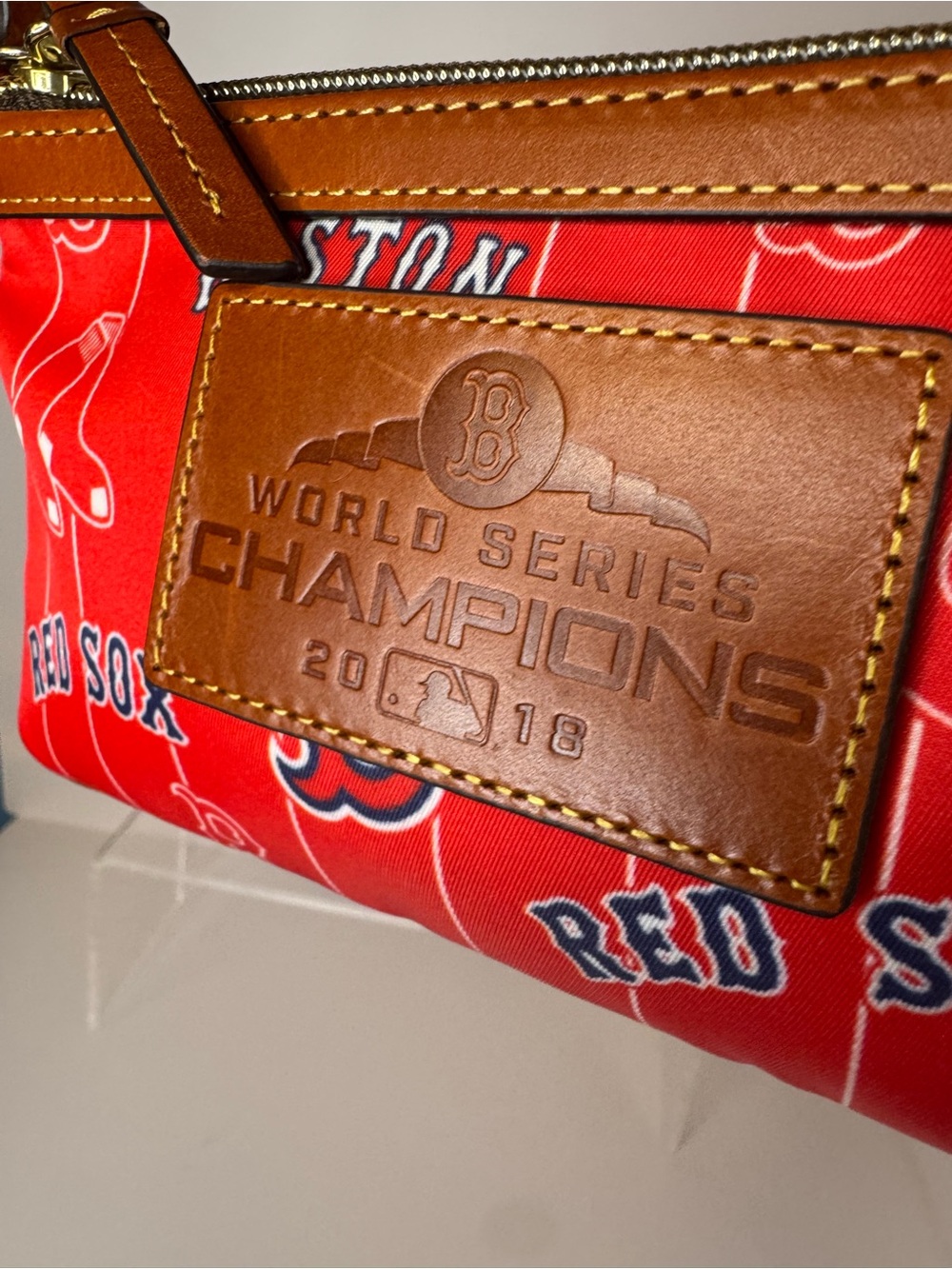 Dooney & Bourke and MLB Boston Red Sox 2018 World Series Champion Wristlet - Picture 2 of 14